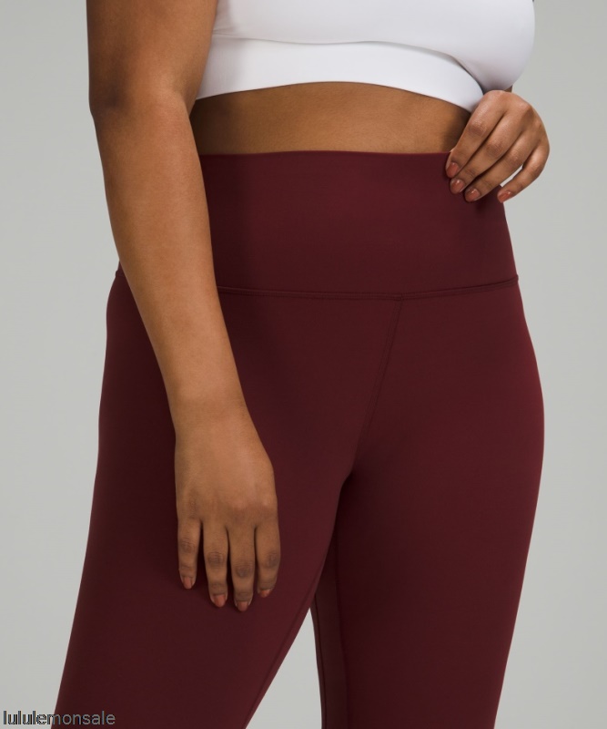 Lululemon Damen DELULU037 | Lululemon Deutschland Red Merlot Align Hochhaushose 28